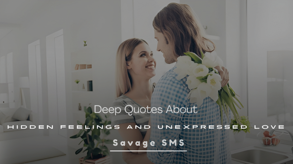 Deep Quotes About Hidden Feelings and Unexpressed Love